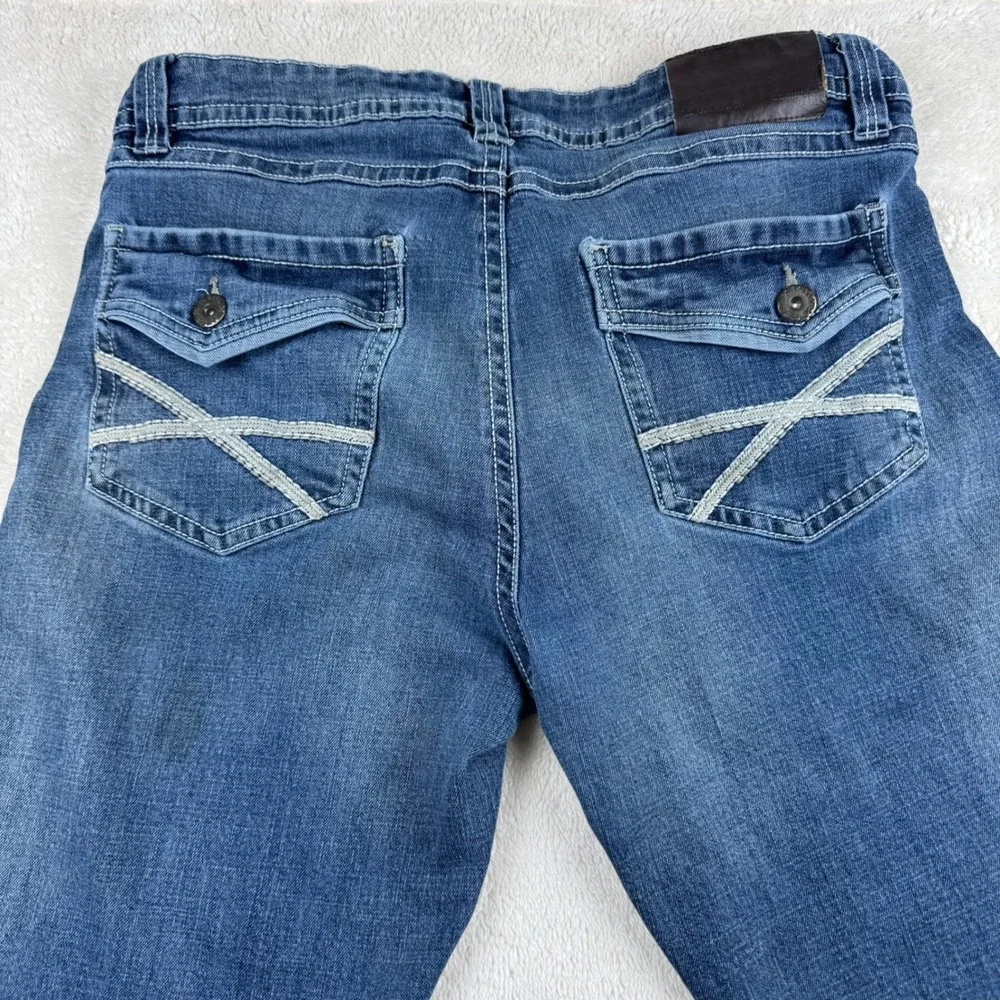 TK Axel Mens Jeans‎ Slim Boot Cut W34 Blue Denim Casual Everyday Wear